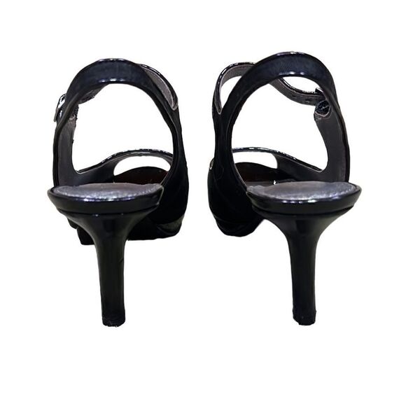 Liz Claiborne Women’s 6.5 Mary Jane Style Black 2” Heels with Front Buckles - Picture 2 of 16